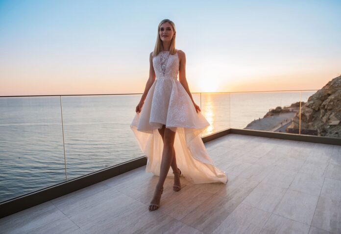 короткое свадебное платье