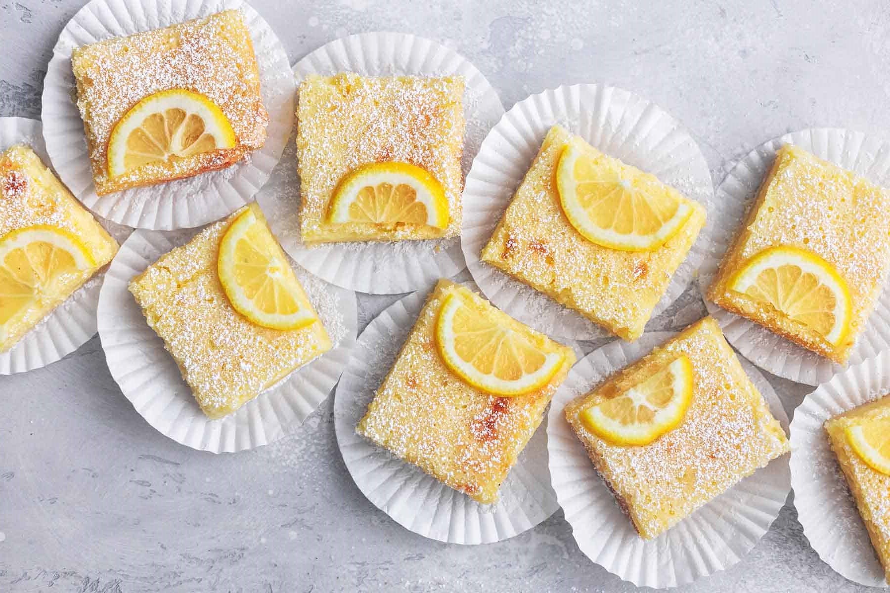 лимонные пирожные